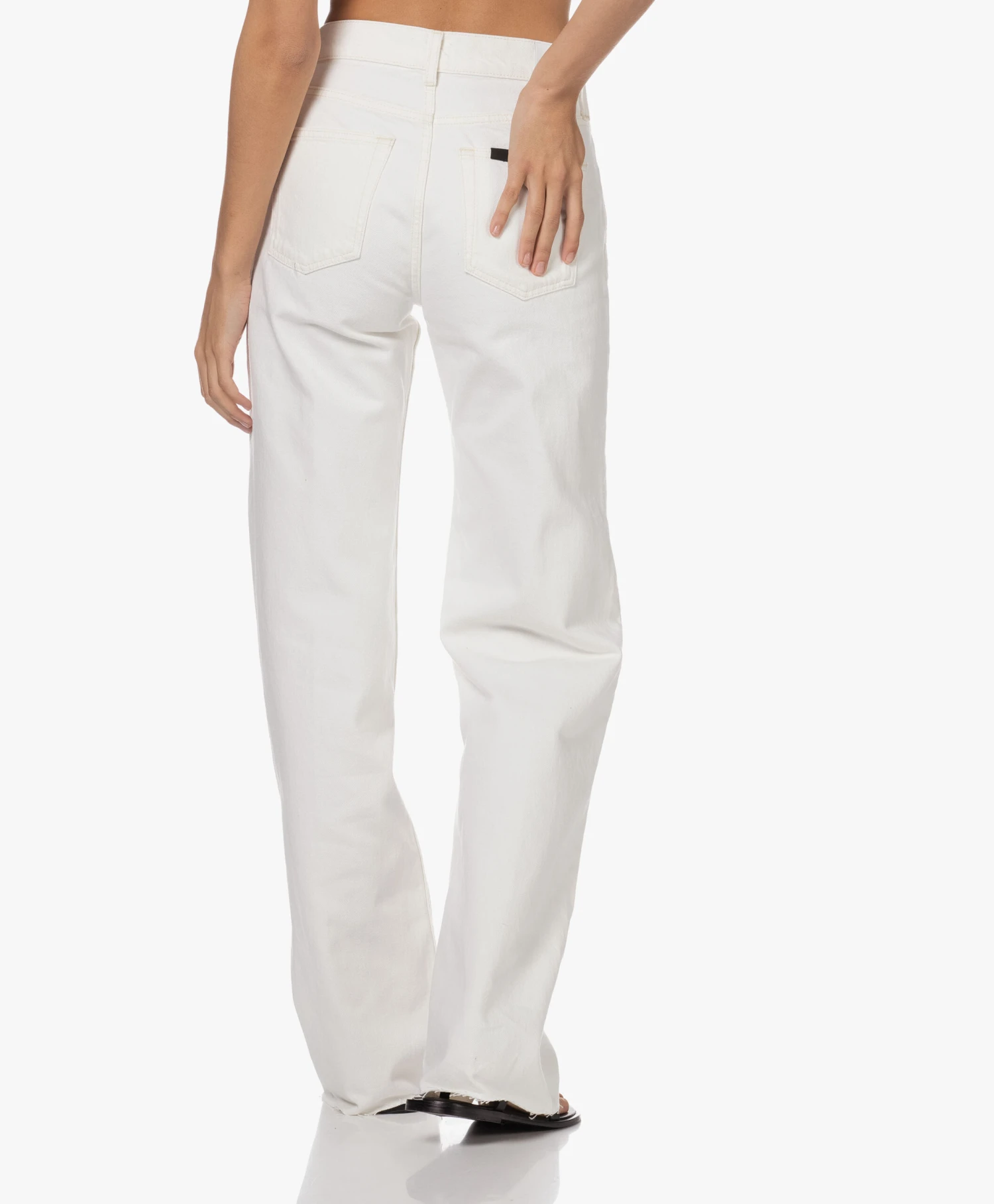 Anine Bing Hugh Loose-Fit Straight Jeans - Ivoor 4 Anine Bing Hugh Loose-Fit Straight Jeans - Ivoor - Afbeelding 4