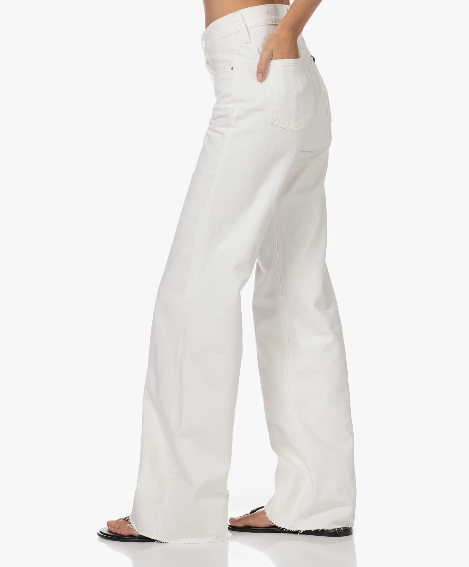 Anine Bing Hugh Loose-Fit Straight Jeans - Ivoor 7 Anine Bing Hugh Loose-Fit Straight Jeans - Ivoor - Afbeelding 7