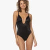Spanx® Suit Your Fancy Plunge String Bodysuit Met Lage Rug - Zwart