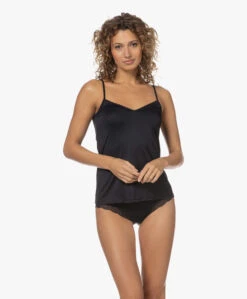 Hanro Satin Deluxe Spaghetti Top - Zwart 23 Hanro Satin Deluxe Spaghetti Top - Zwart -Mode Kleding 230301 f2046885 932d 4b18 bce9 eeeba959ff6f