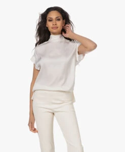 By Malene Birger Candillon Zijden Blousetop - Soft White -Mode Kleding 230302 9f02b762 c8c2 4cbd 8ed7 a328f3251d9c