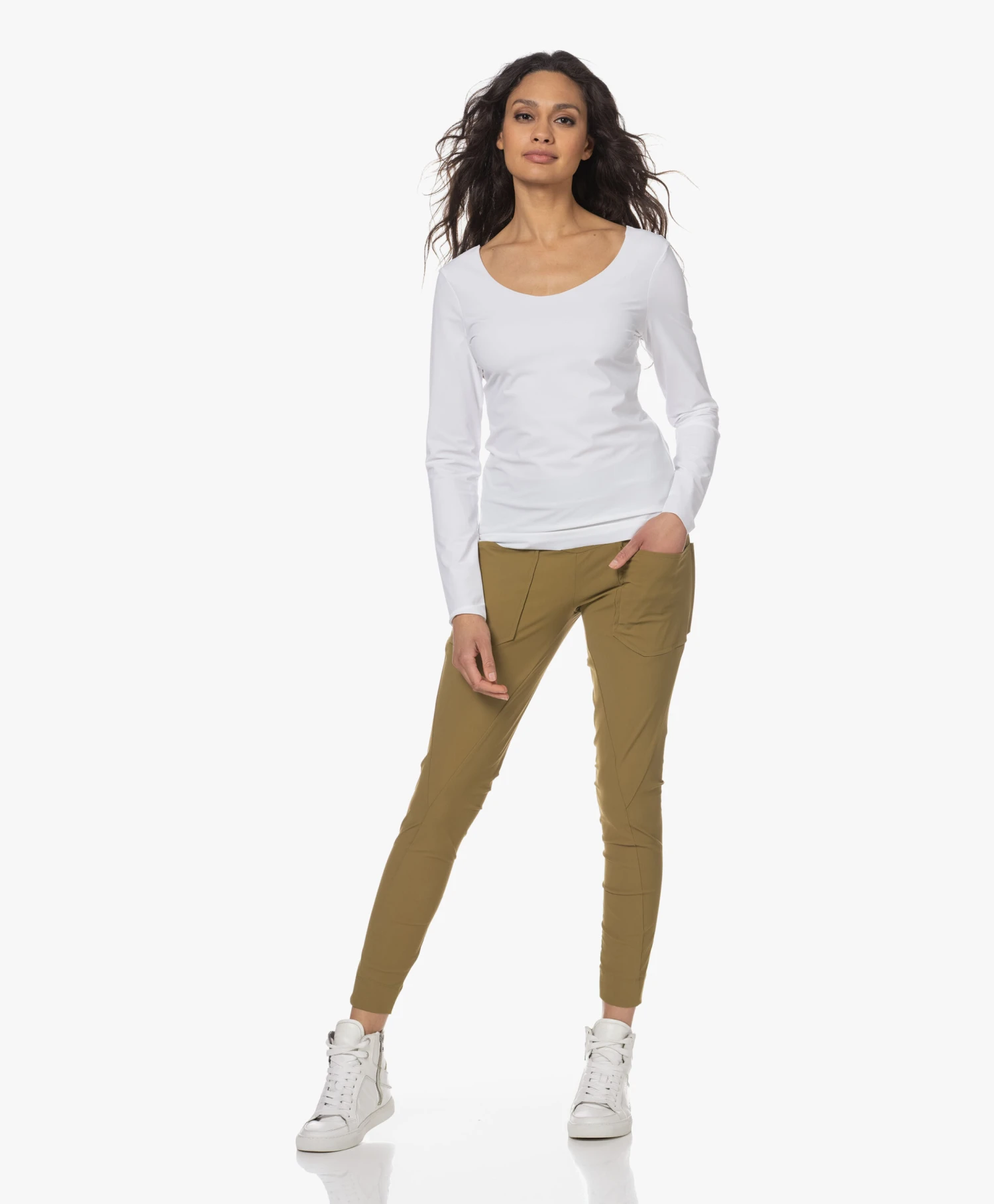 Japantky Tiyo Reversible Jersey Longsleeve - Wit 10 Japantky Tiyo Reversible Jersey Longsleeve - Wit - Afbeelding 10