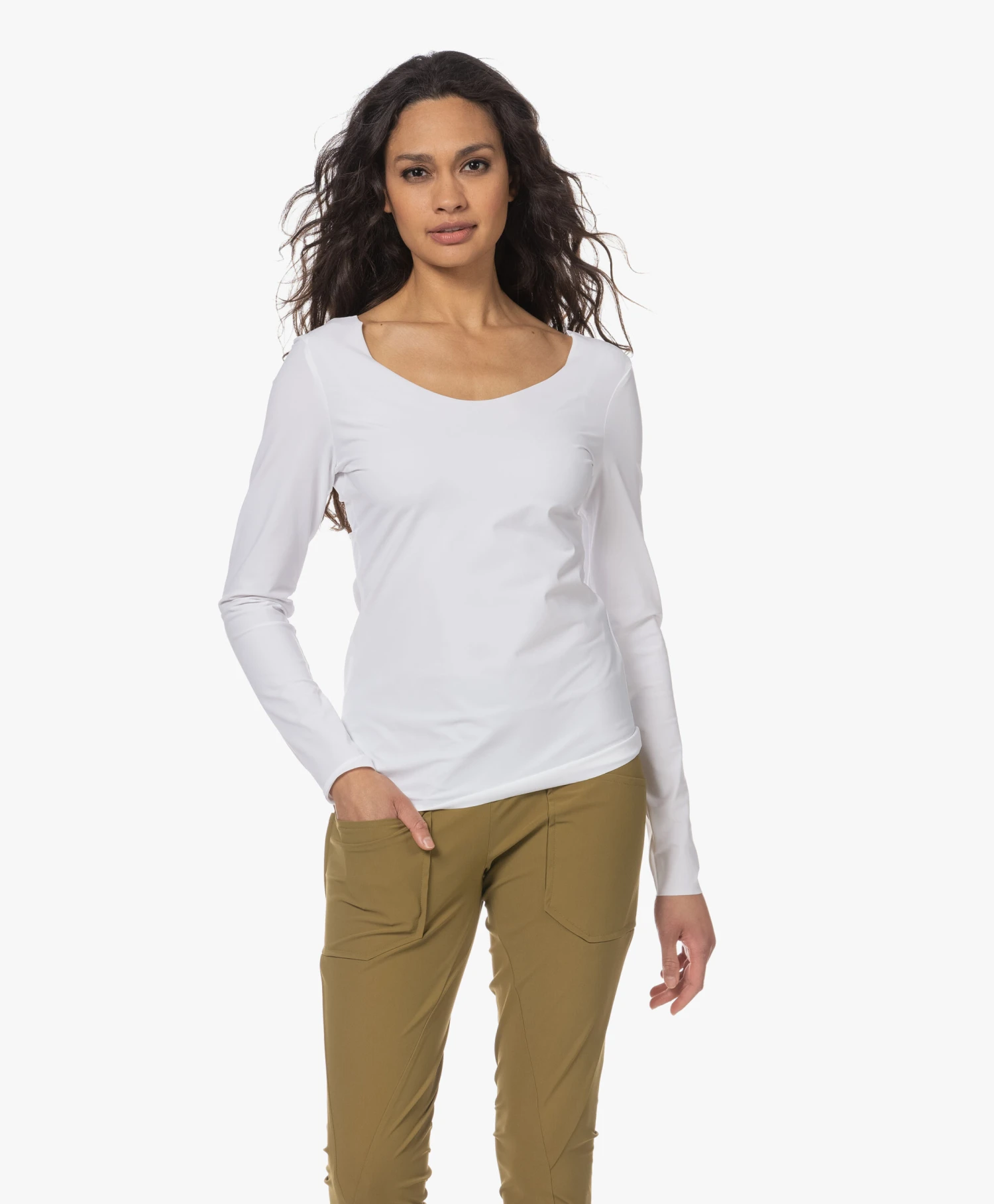 Japantky Tiyo Reversible Jersey Longsleeve - Wit 3 Japantky Tiyo Reversible Jersey Longsleeve - Wit - Afbeelding 3