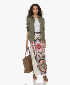 K. Jacques St. Tropez Larissa Leren Sandalen Met Studs - Kaki -Mode Kleding 230307 e5bba6b2 6a85 41f3 88ae ac6a6033584c