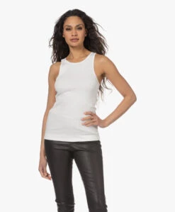 By Malene Birger Amani Rib Tanktop - Soft White