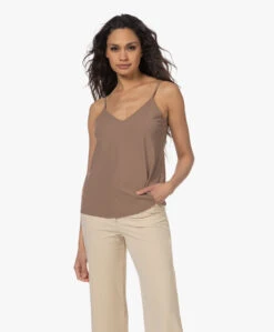 Japantky Tanka Travel Jersey Spaghetti Top - Nougat