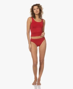 Hanro Touch Feeling Tanktop - Garnet Red -Mode Kleding 230309 d8a24aa1 62e5 441b 8571 1d37de29dc80