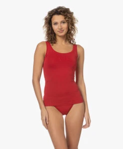 Hanro Touch Feeling Tanktop - Garnet Red