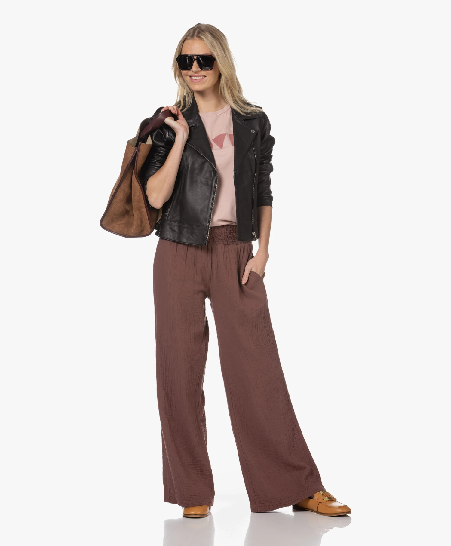 See By Chloé Chany Leren Loafer Mules - Light/Pastel Brown 6 See By Chloé Chany Leren Loafer Mules - Light/Pastel Brown - Afbeelding 6