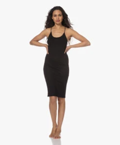 Humanoid Hadewych Jersey Spaghetti Jurk - Zwart -Mode Kleding 230321 2709e3ec c622 46df 94bf 8bea0ef4e5aa