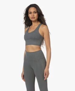 Deblon Sports Michelle Cropped Bh Top - Gray -Mode Kleding 230321 88ff6530 ade0 4b11 a203 16fc5c1765c8