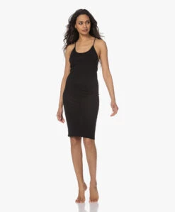 Humanoid Hadewych Jersey Spaghetti Jurk - Zwart -Mode Kleding 230321 91ab5012 c1e2 4363 a9a1 de1a22503bf2