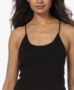 Humanoid Hadewych Jersey Spaghetti Jurk - Zwart -Mode Kleding 230321 ac958d0f 0ba2 4999 8198 5cb0fbc889b2