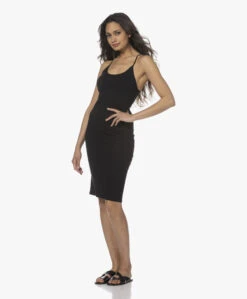 Humanoid Hadewych Jersey Spaghetti Jurk - Zwart -Mode Kleding 230321 c080fac2 b964 4e0e 8193 37b18ed215bf
