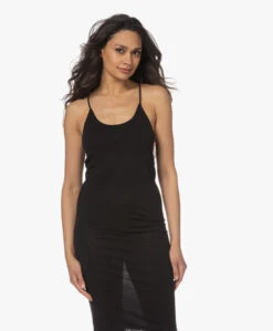 Humanoid Hadewych Jersey Spaghetti Jurk - Zwart -Mode Kleding 230321 c3f3acd1 ced0 4603 a68a 436c4d56a054