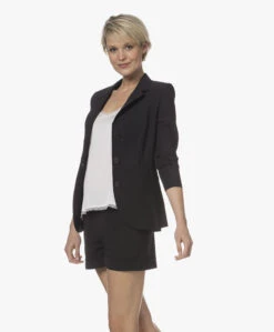 Japantky Yuuka Getailleerde Travel Jersey Blazer - Diepzwart -Mode Kleding 230322 42b3b51e a528 4ee3 85e0 6aefc6c4b4b8