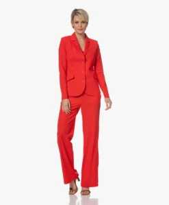 Japantky Danno Travel Jersey Blazer - Rood -Mode Kleding 230322 46d36414 cccf 414b 9074 52dbf5ff19fa