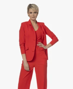 Japantky Danno Travel Jersey Blazer - Rood -Mode Kleding 230322 f4f36de1 4fdf 436a a200 d43b0a1aa46e