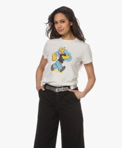 Re/Done Classic Popeye Print T-Shirt - Vintage White -Mode Kleding 230328 0511d5f8 778b 4bd9 bfed 18e1a6a28418