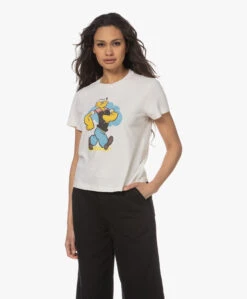 Re/Done Classic Popeye Print T-Shirt - Vintage White -Mode Kleding 230328 c9d3b00f 0c28 4d18 905e 28c45cb1797b
