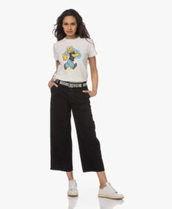 Re/Done Classic Popeye Print T-Shirt - Vintage White -Mode Kleding 230328 fe891190 86ad 409f a618 f96cc9bd520a