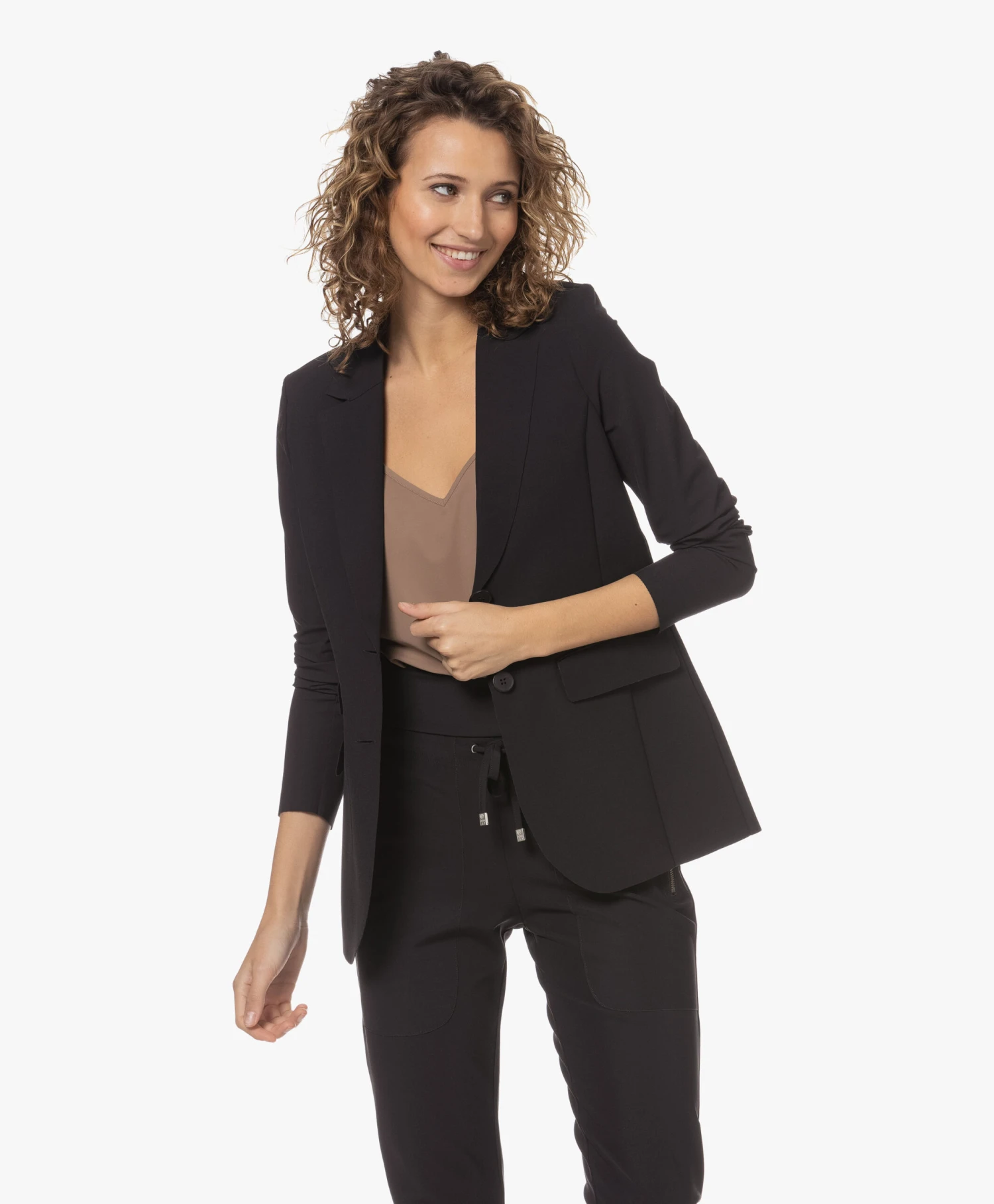 Japantky Yuu Getailleerde Blazer - Diepzwart 11 Japantky Yuu Getailleerde Blazer - Diepzwart - Afbeelding 11