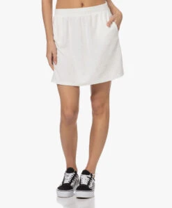 Resort Finest Terry Towel Jersey Rok - Ecru