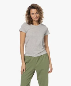Closed Katoenen Basis T-Shirt - Lichtgrijs Mêlee -Mode Kleding 230329 6b73df9c f542 4b2a 8707 fc66aab6fe16