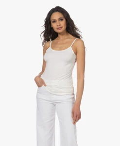 Plein Publique La Foix Bamboe Jersey Spahgettitop - Ivoor -Mode Kleding 230404 65b5ada6 0350 4ff7 a610 7478c8b7b6c4