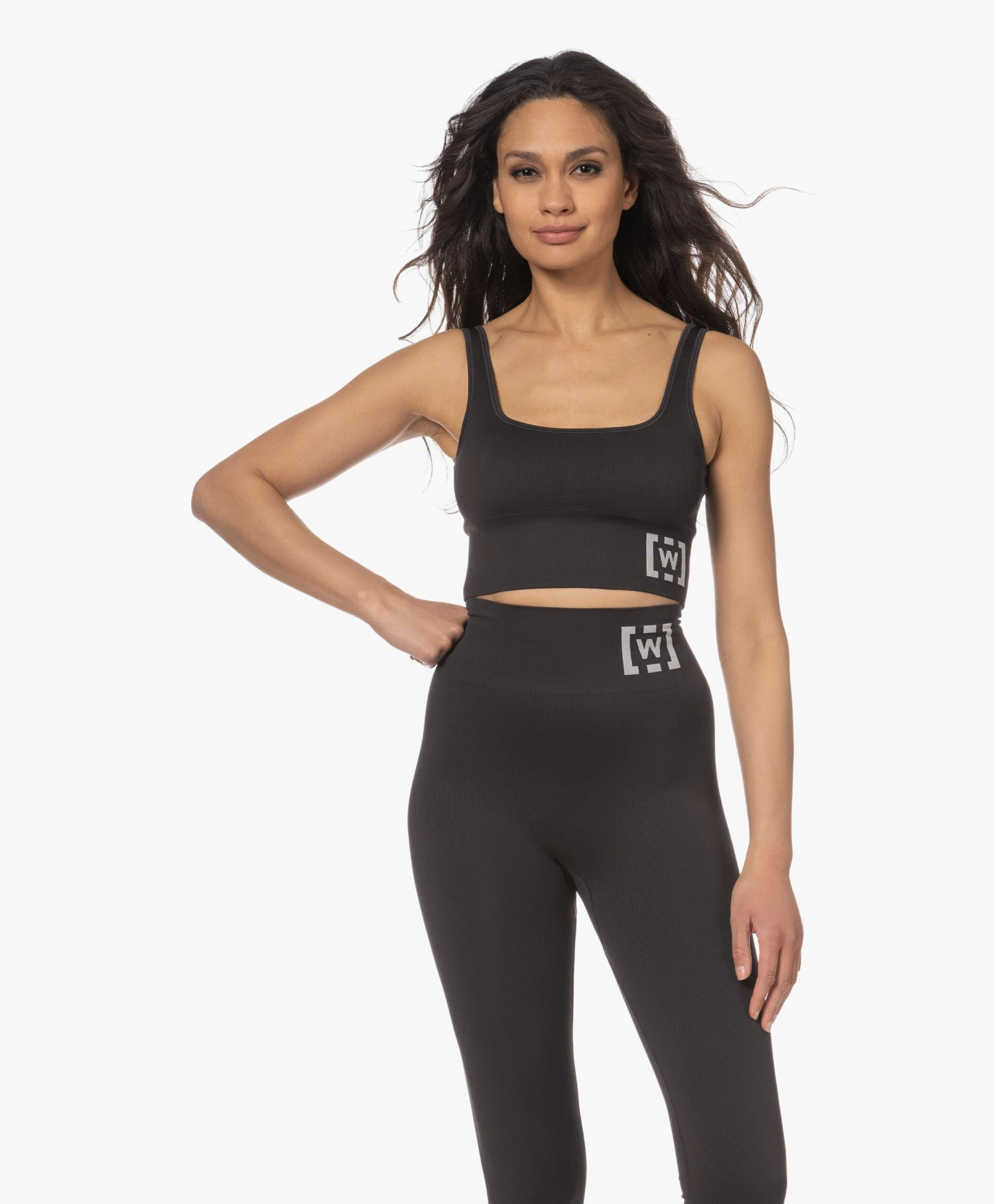 Wolford Rib Jersey Logo Sport Bh - Zwart 8 Wolford Rib Jersey Logo Sport Bh - Zwart - Afbeelding 8