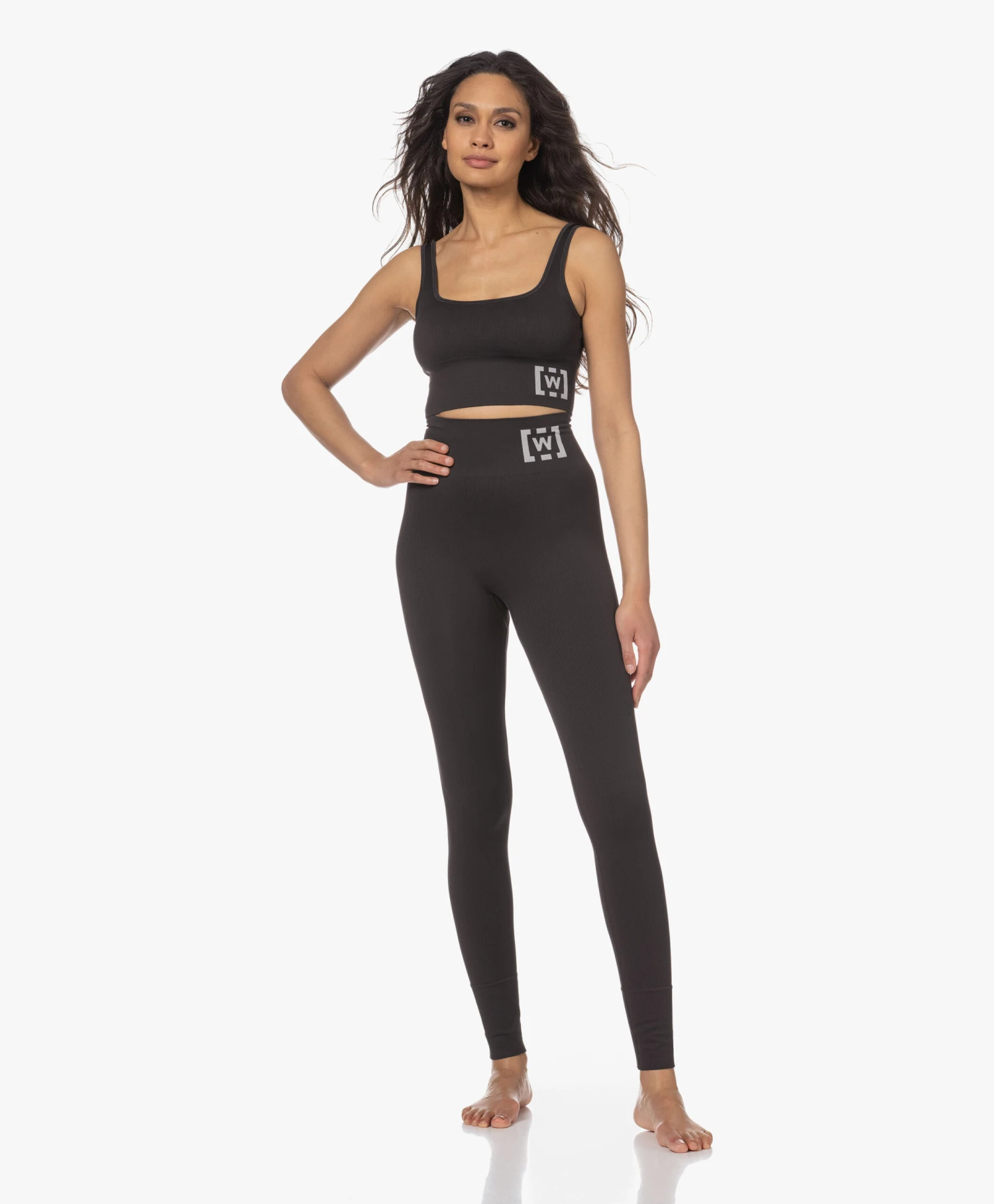 Wolford Rib Jersey Logo Sport Bh - Zwart 9 Wolford Rib Jersey Logo Sport Bh - Zwart - Afbeelding 9