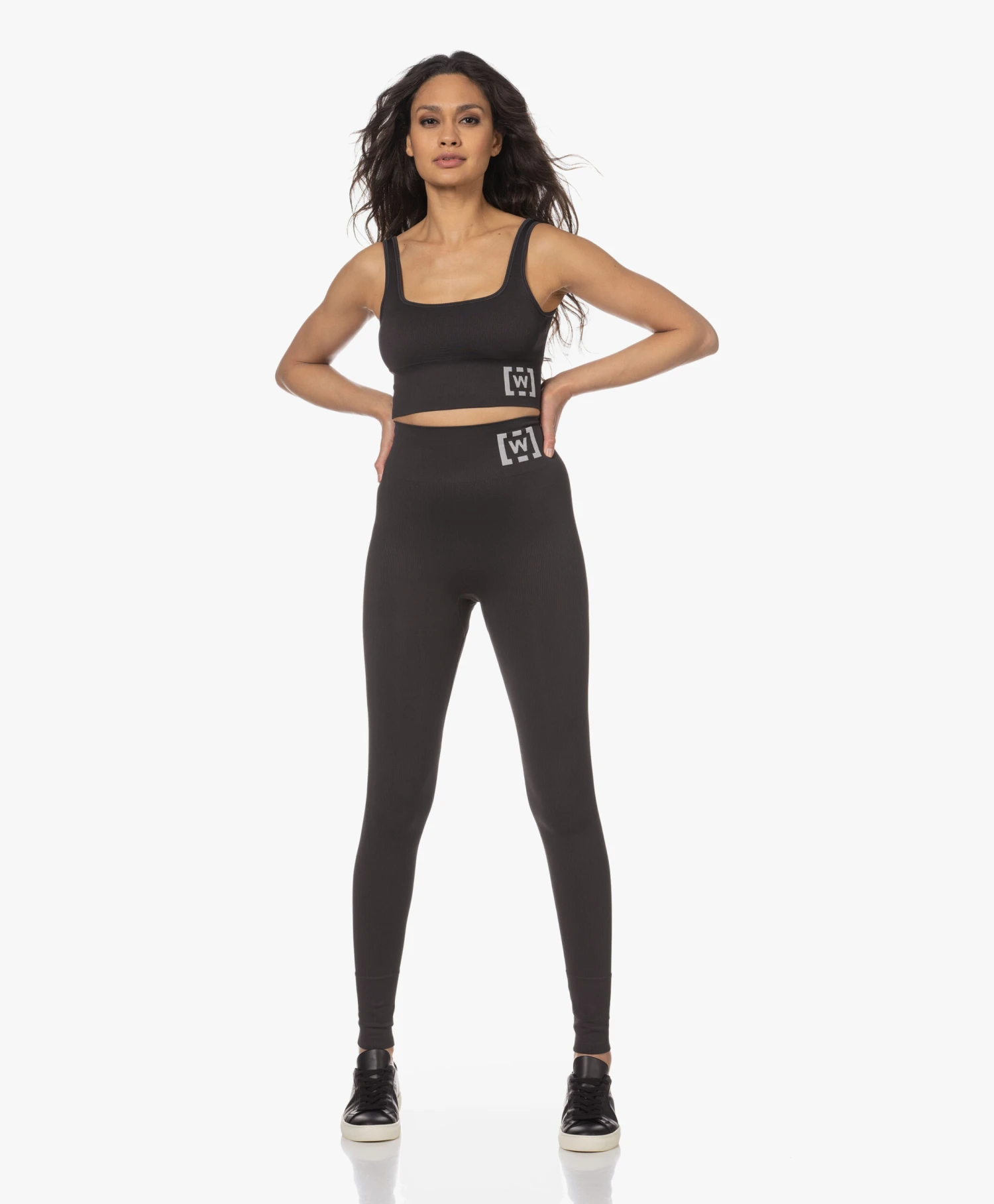 Wolford Rib Jersey Logo Sport Bh - Zwart 6 Wolford Rib Jersey Logo Sport Bh - Zwart - Afbeelding 6