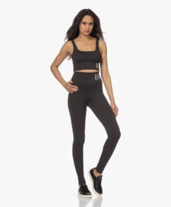 Wolford Rib Jersey Logo Sportlegging - Zwart -Mode Kleding 230404 aeee2250 f15a 4914 9539 21f9fee4c0cb