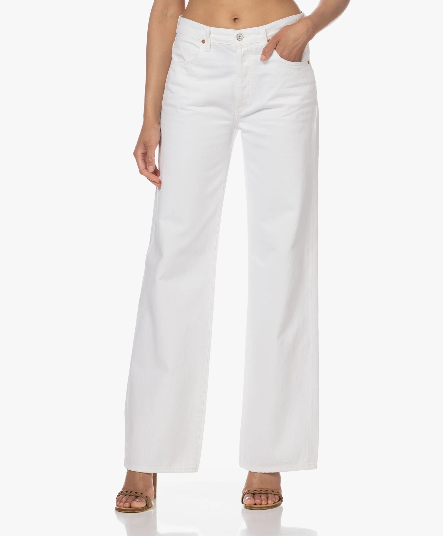 Citizens Of Humanity Annina Straight Leg Jeans - Seashell 1 Citizens Of Humanity Annina Straight Leg Jeans - Seashell