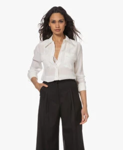 Equipment Rhodora Western Gewassen Zijden Blouse - Nature White -Mode Kleding 230411 55dba0ed 0c65 4f5f bf52 59441ef57d8d