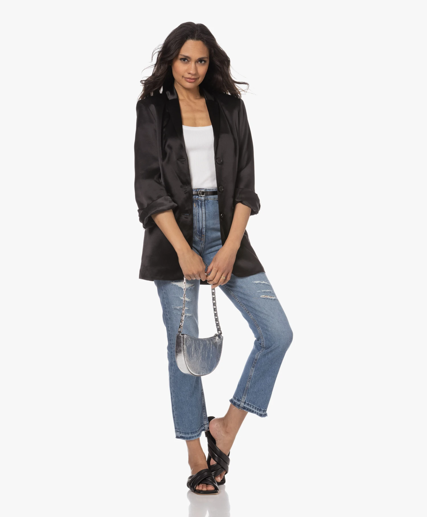 Anine Bing Eve Leren Slippers - Zwart 13 Anine Bing Eve Leren Slippers - Zwart - Afbeelding 13