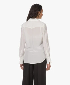 Equipment Rhodora Western Gewassen Zijden Blouse - Nature White -Mode Kleding 230411 b272fd63 3929 4829 a0fe b499613c672e