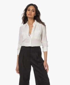 Equipment Rhodora Western Gewassen Zijden Blouse - Nature White -Mode Kleding 230411 bb0bc225 a187 46db ad23 5bae6a4fe331