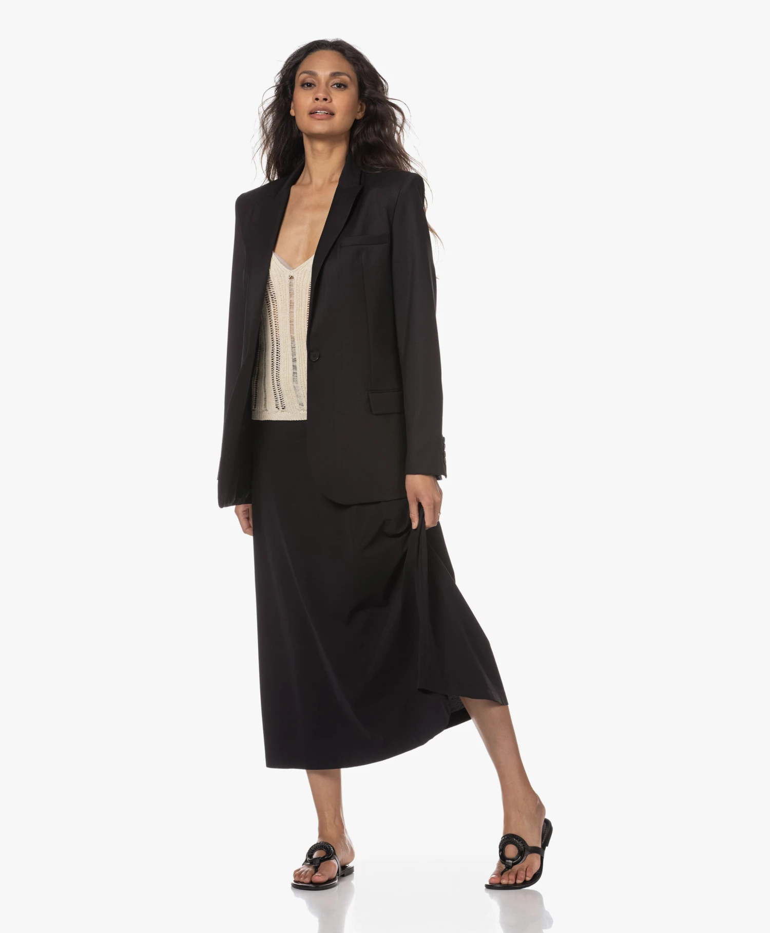 See By Chloé Hana Leren Slippers - Zwart/Zwart 9 See By Chloé Hana Leren Slippers - Zwart/Zwart - Afbeelding 9