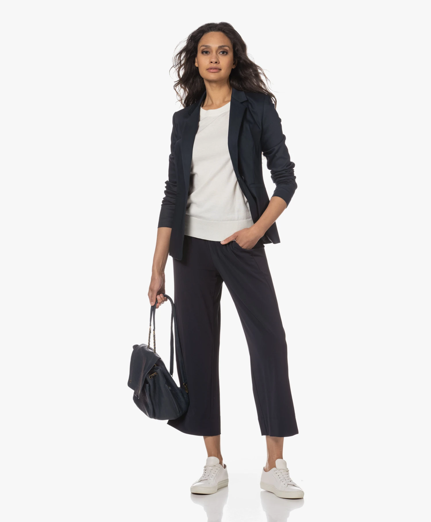 Plein Publique La Femme Pointelle Korte Mouwen Trui - Ivoor 2 Plein Publique La Femme Pointelle Korte Mouwen Trui - Ivoor - Afbeelding 2