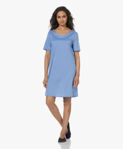Hanro Cotton Deluxe Jersey Nachthemd - Azurine 25 Hanro Cotton Deluxe Jersey Nachthemd - Azurine -Mode Kleding 230417 122163d8 12d5 4887 bfc7 46bdab2f48dc