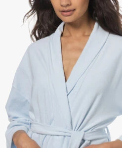 Hanro Terry Jersey Badstof Badjas - Misty Blue -Mode Kleding 230417 167ef979 787c 480c 9e12 d935e30122c1