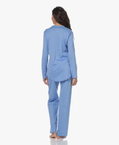 Hanro Cotton Deluxe Longsleeve Pyjamaset - Azurine 16 Hanro Cotton Deluxe Longsleeve Pyjamaset - Azurine -Mode Kleding 230417 2cc01657 3a38 4cbd a3f8 4baa7e0b40e5