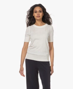 Plein Publique La Femme Pointelle Korte Mouwen Trui - Ivoor 24 Plein Publique La Femme Pointelle Korte Mouwen Trui - Ivoor -Mode Kleding 230417 3bc02857 cc81 400a a88e af924e9172b2