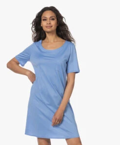 Hanro Cotton Deluxe Jersey Nachthemd - Azurine 15 Hanro Cotton Deluxe Jersey Nachthemd - Azurine -Mode Kleding 230417 526e9372 c2b4 45c8 bad8 ef692d9f7821