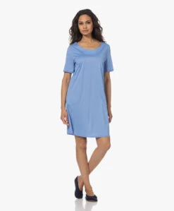 Hanro Cotton Deluxe Jersey Nachthemd - Azurine 17 Hanro Cotton Deluxe Jersey Nachthemd - Azurine -Mode Kleding 230417 8a41d1a2 7352 4904 b6c3 046134da91f9