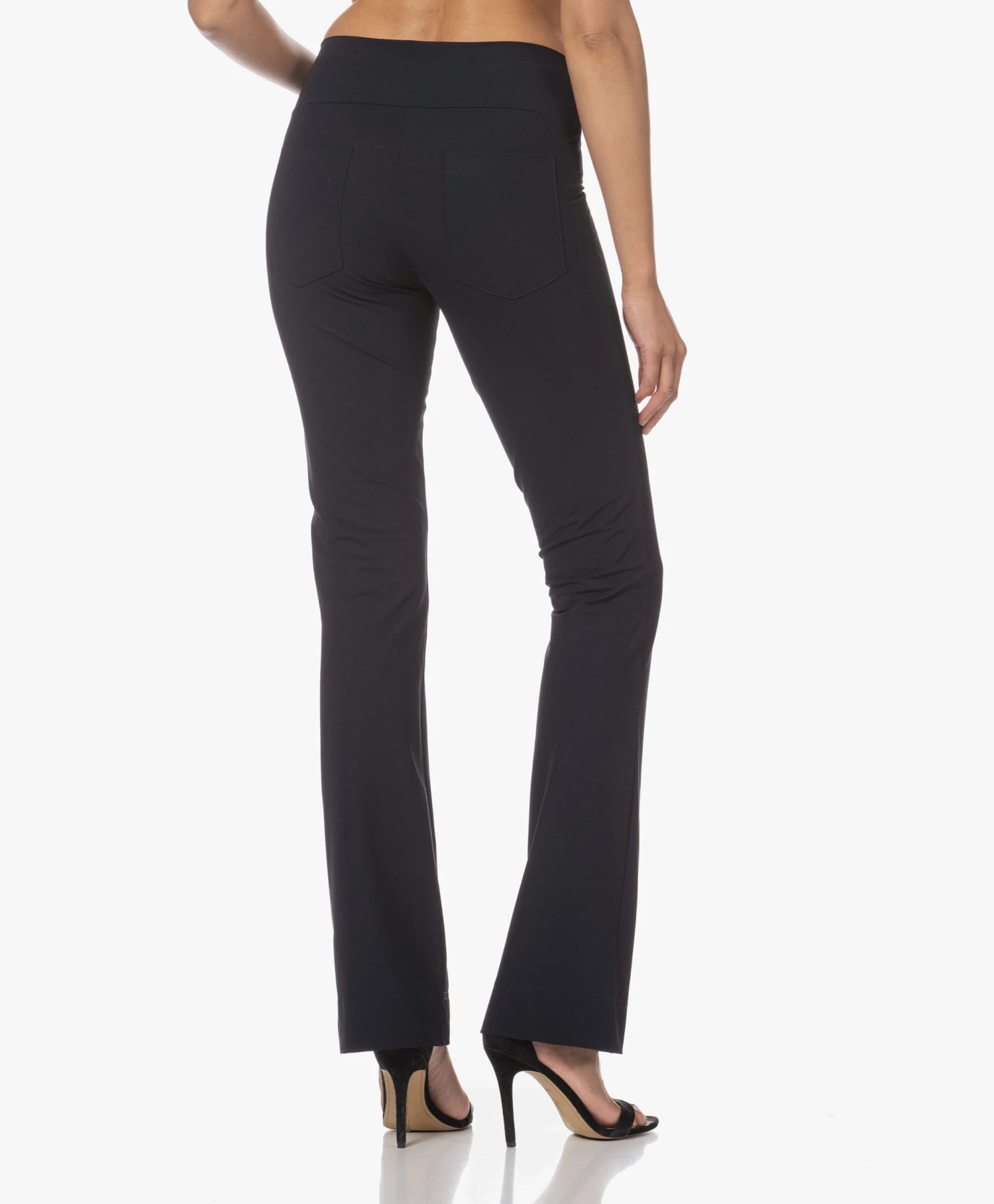 Japantky Zaya Flared Travel Jersey Broek - Zwartblauw 4 Japantky Zaya Flared Travel Jersey Broek - Zwartblauw - Afbeelding 4