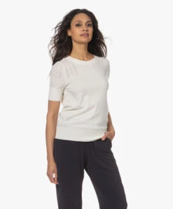 Plein Publique La Femme Pointelle Korte Mouwen Trui - Ivoor 23 Plein Publique La Femme Pointelle Korte Mouwen Trui - Ivoor -Mode Kleding 230417 fa6eff88 e55f 4ca4 9095 b8d5134901e3
