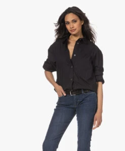 Gai+Lisva Rosa Bio Poplin Overhemd - Zwart -Mode Kleding 230418 0e1cd5f9 59e8 46ed a3c9 c87c60886ec8