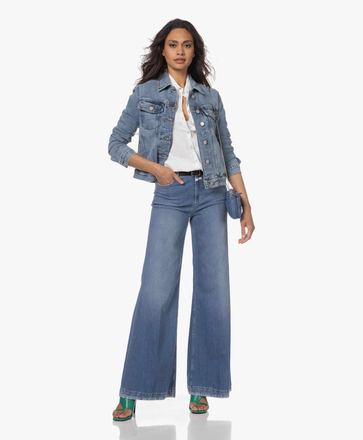 Closed Glow-Up Flared Stretch Jeans - Middenblauw 2 Closed Glow-Up Flared Stretch Jeans - Middenblauw - Afbeelding 2